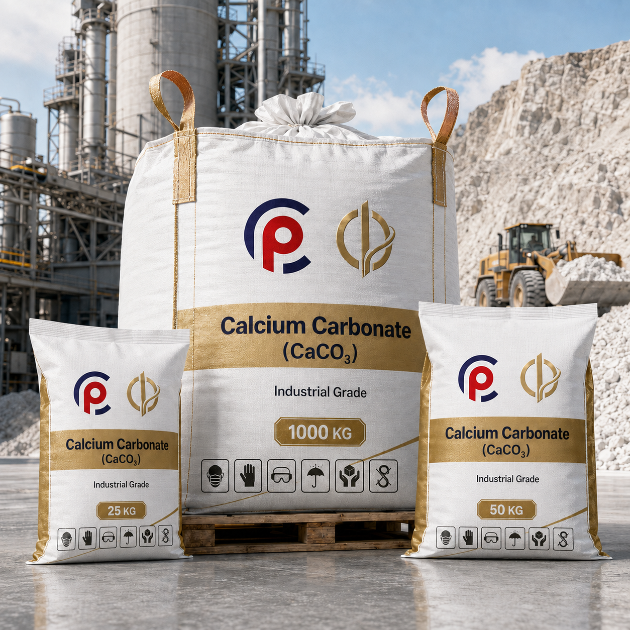 Calcium Carbonate (CaCO₃)